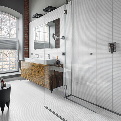 KITKAT WHITE GLOSS MOSAIC 22.5X146.5