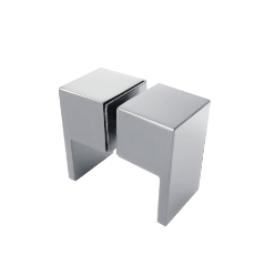 KNOB- SQUARE PLATED Chrome