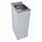 LAVASSA 20L Slimline Laundry Trough and Cabinet 310x505x870mm