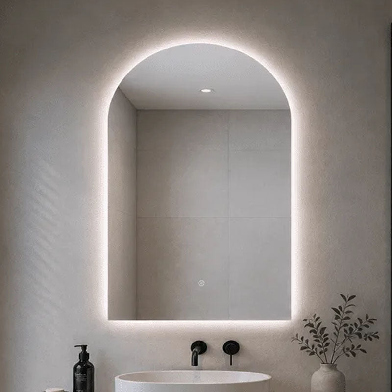 FUM Series Arch Sharp Back Lit LED Mirror 600x900x6mm