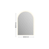 FUM Series Arch Sharp Front Lit LED Mirror 600x900x6mm