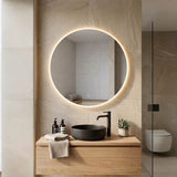 Round Sharp Front Lit LED Mirror Ø800mm x 6 mm