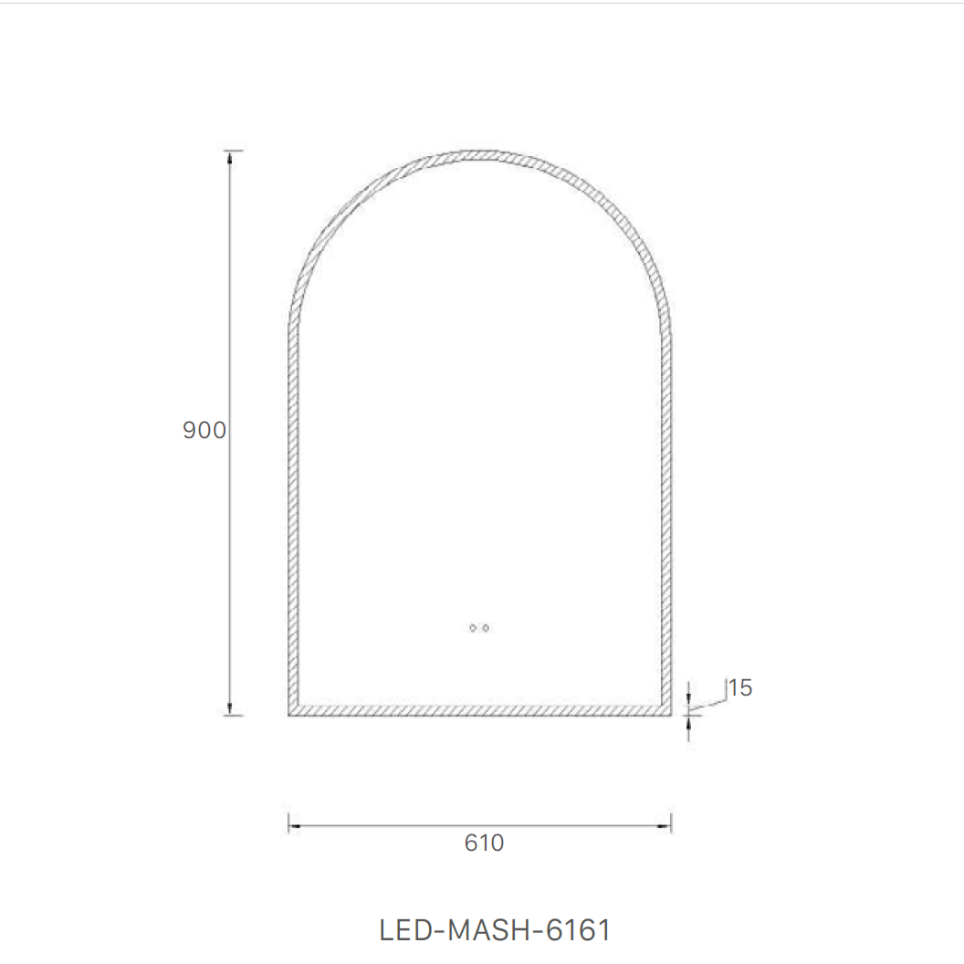 Tasman LED Mirror 610x900MM