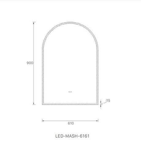 Tasman LED Mirror 610x900MM