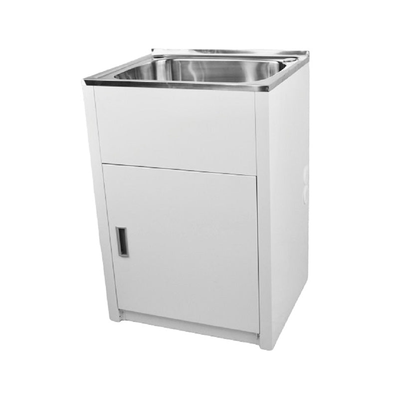 Lavassa Single Slimline 45L Laundry Cabinet 610x510x895mm