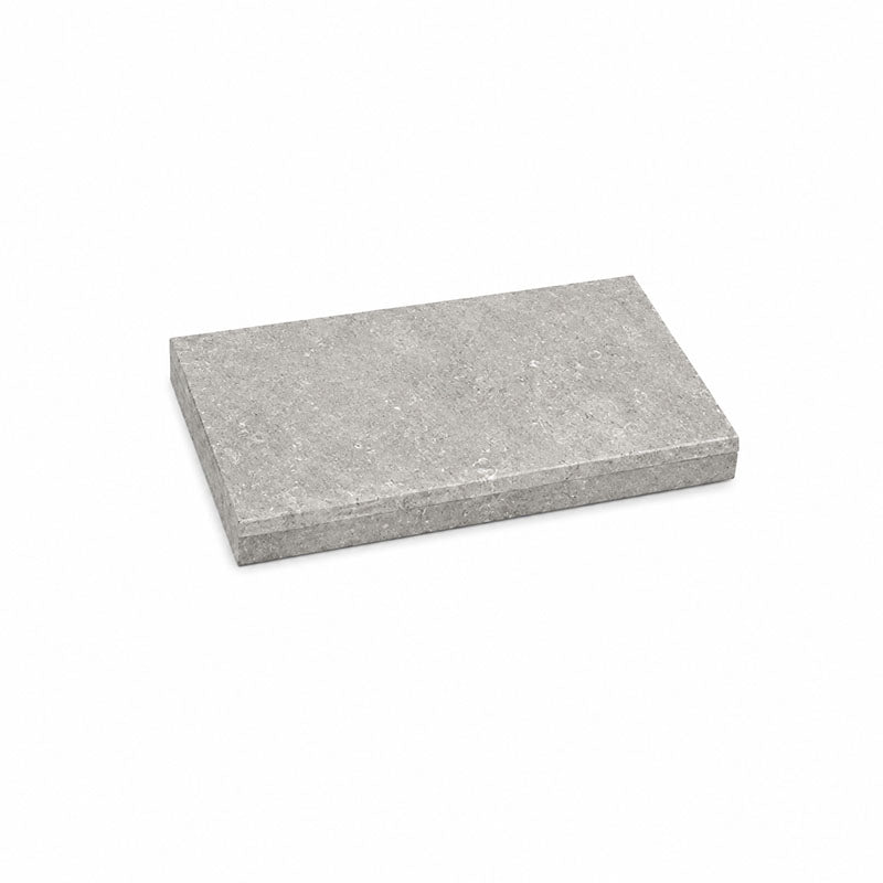 Limestone Lime Greige Sandblasted & Tumbled Bevelled 600x400x30mm