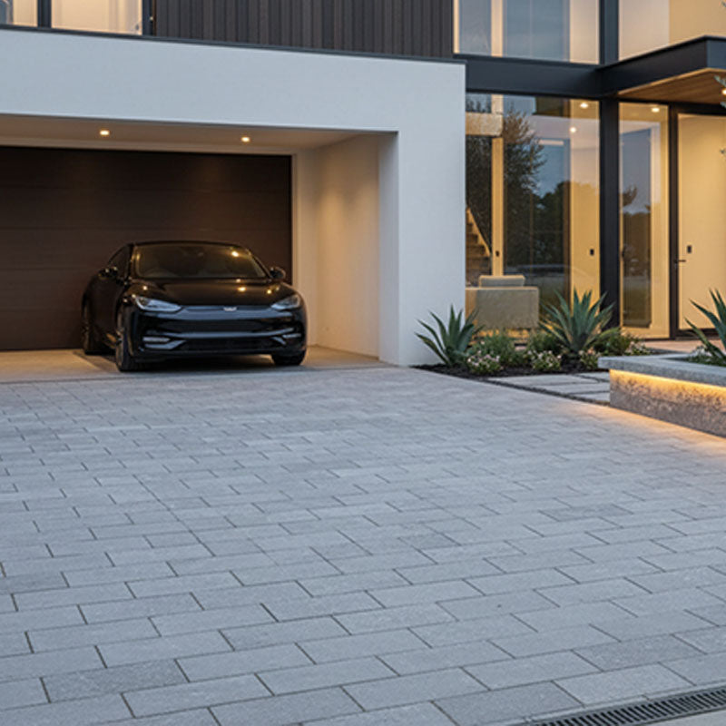 Limestone Lime Greige Honed & Tumbled Paving 200x100x18mm