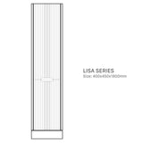 Lisa Tallboy Freestanding Antica Timber 400x450x1800mm