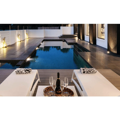 Lux Black Flamed Bevelled Edge 800x400x30mm