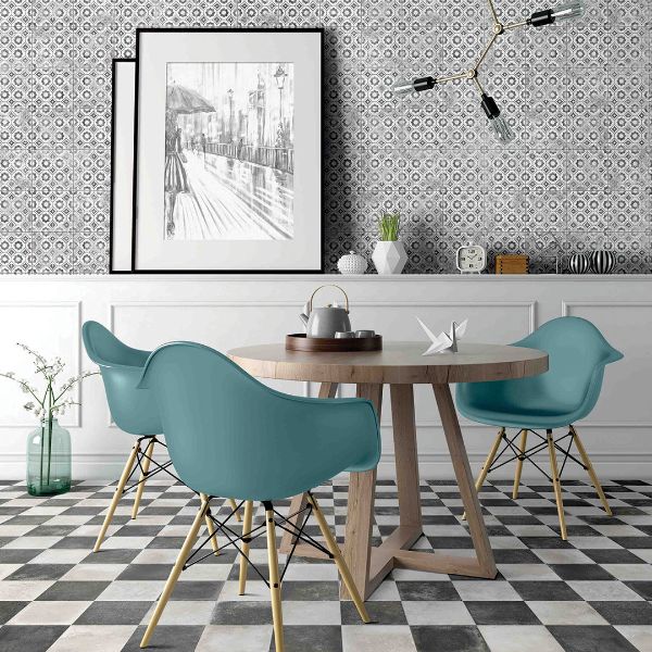 MAIOLICHE CEMENTINE 10 NERA 200X200