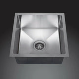 Single Bowl Sink Brushed Silver 440x450x200mm