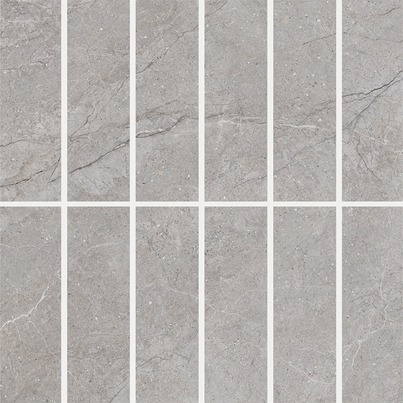 Entiva Meta Stone Grey Mosaic 50x150mm (300x300)
