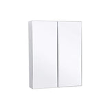 BELLA 600 Pencil Edge Mirror Cabinet Gloss White Finish 600x750x130mm