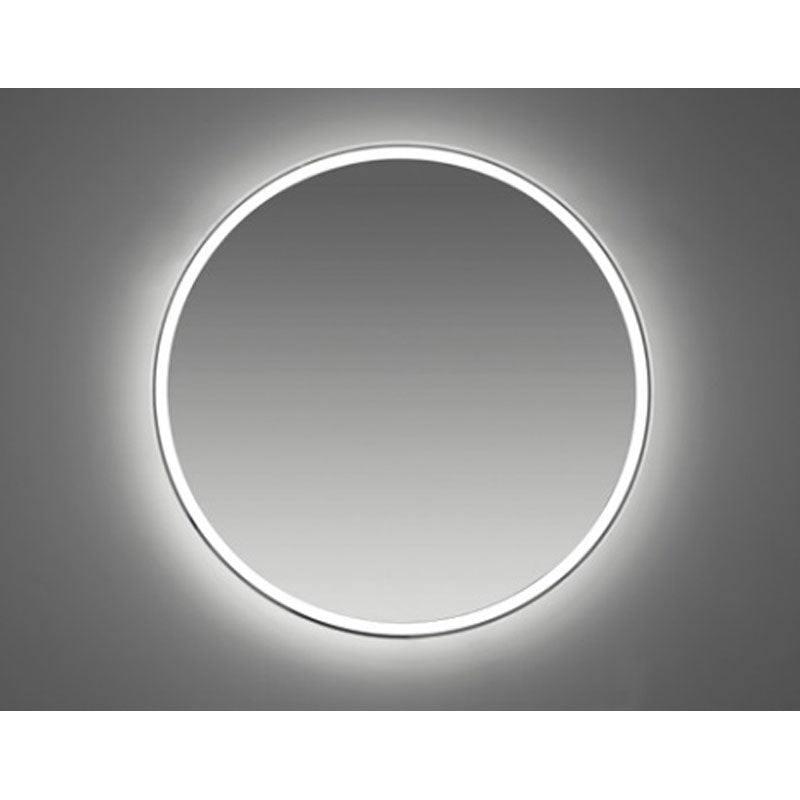 Anti Fog Round Mirror with Back LED Light and Touch-on Switch 800mm