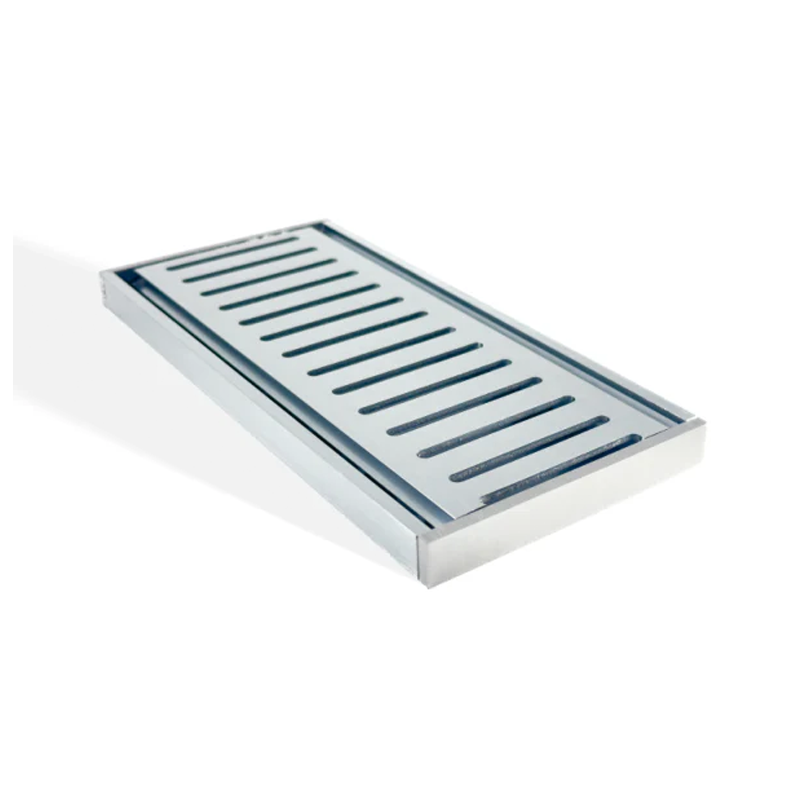 Aluminium Grate Brushed Silver Ezy Flow Depth 26mm Length 1200mm