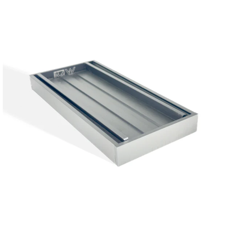 Aluminium Grate Tile Insert Brushed Silver Depth 35mm Custom Length XXX (PER 100mm)