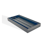 Aluminium Grate Tile Insert Brushed Black Depth 26mm Length 800mm