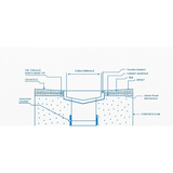 Aluminium Grate Brushed Black Ezy Flow Depth 26mm Custom Length XXX (PER 100mm)