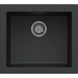 Carysil Maples Single Bowl Granite Kitchen Sink Black 539.8x472.9x240.6mm