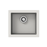 Carysil Maples Single Bowl Granite Kitchen Sink White 539.8x472.9x240.6mm