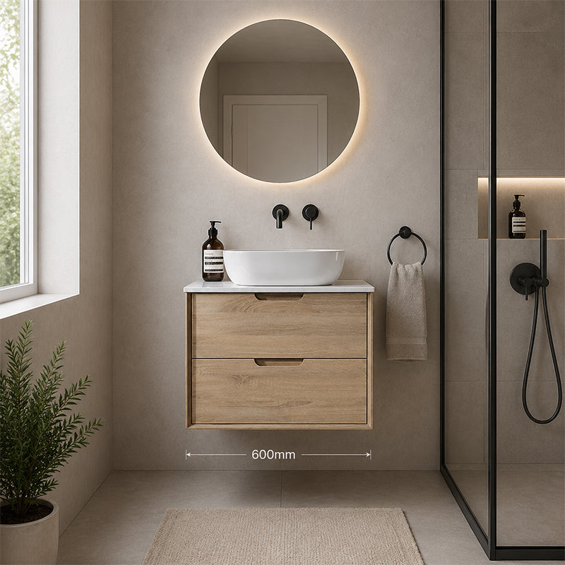 Oakdra(Hung) Series Prime Oak Overall 580x455x520mm CABINET ONLY
