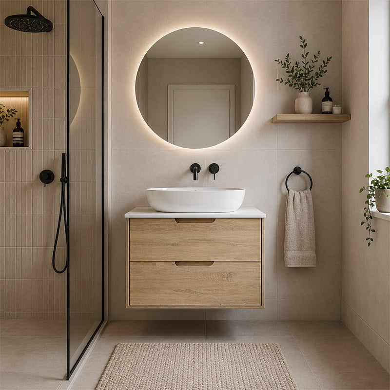 Oakdra(Hung) Series Prime Oak Overall 730x455x520mm CABINET ONLY