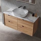 Oakdra(Hung) Series Single Bowl Prime Oak Overall 1180x455x520mm CABINET ONLY