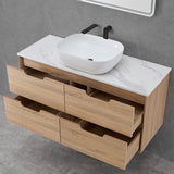 Oakdra(Hung) Series Single Bowl Prime Oak Overall 1180x455x520mm CABINET ONLY