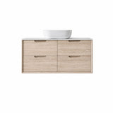 Oakdra(Hung) Series Single Bowl Natural Timber Overall 1180x455x520mm CABINET ONLY