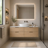Oakdra(Hung) Series Single Bowl Natural Timber Overall 1480x455x520mm CABINET ONLY
