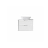 Oakdra(Hung) Series Matt White Overall 580x455x520mm Vanity Set With Ceramic Slimline Top (UV31)