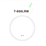 Round 3 Color Lighting Acrylic Rim LED Mirror Touch Sensor Switch Defogger Pad Wall Mounted-Lighting On The Rim 600mm