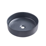 360X360X120MM MATTE DARK BLUE ABOVE COUNTER CERAMIC BASIN