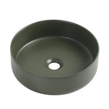 360X360X120MM MATTE FOREST GREEN ABOVE COUNTER CERAMIC BASIN