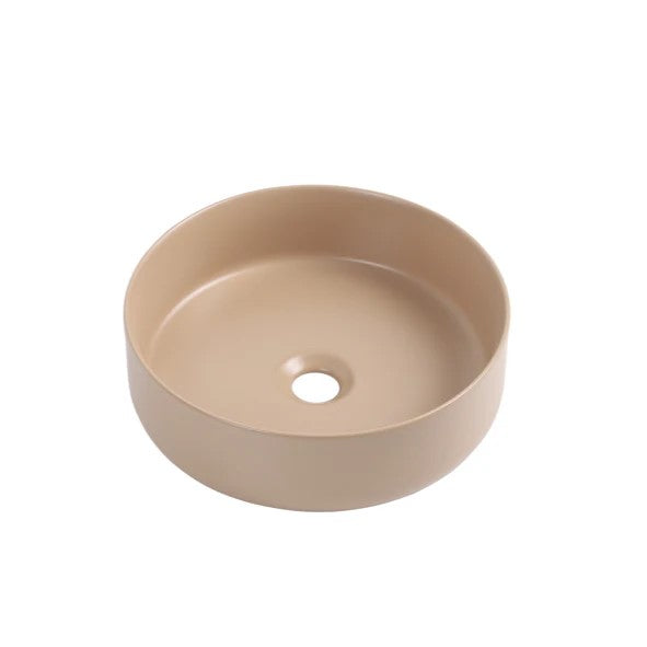 360X360X120MM MATTE KHAKI ABOVE COUNTER CERAMIC BASIN