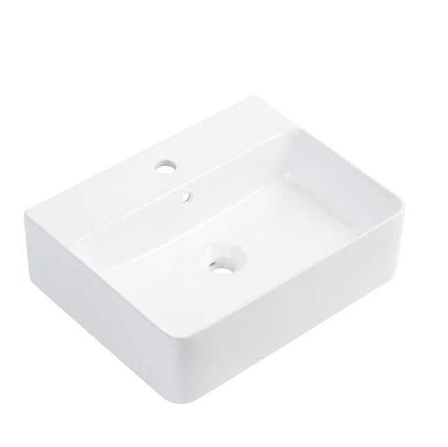 520X420X155MM GLOSS WHITE ABOVE COUNTER CERAMIC BASIN