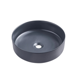 Above Counter Ceramic Basin Matte Dark Blue 360x360x120mm