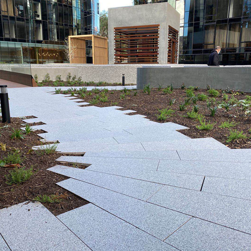 Granite New Grey Flamed Bevelled Edge 600x230x20mm
