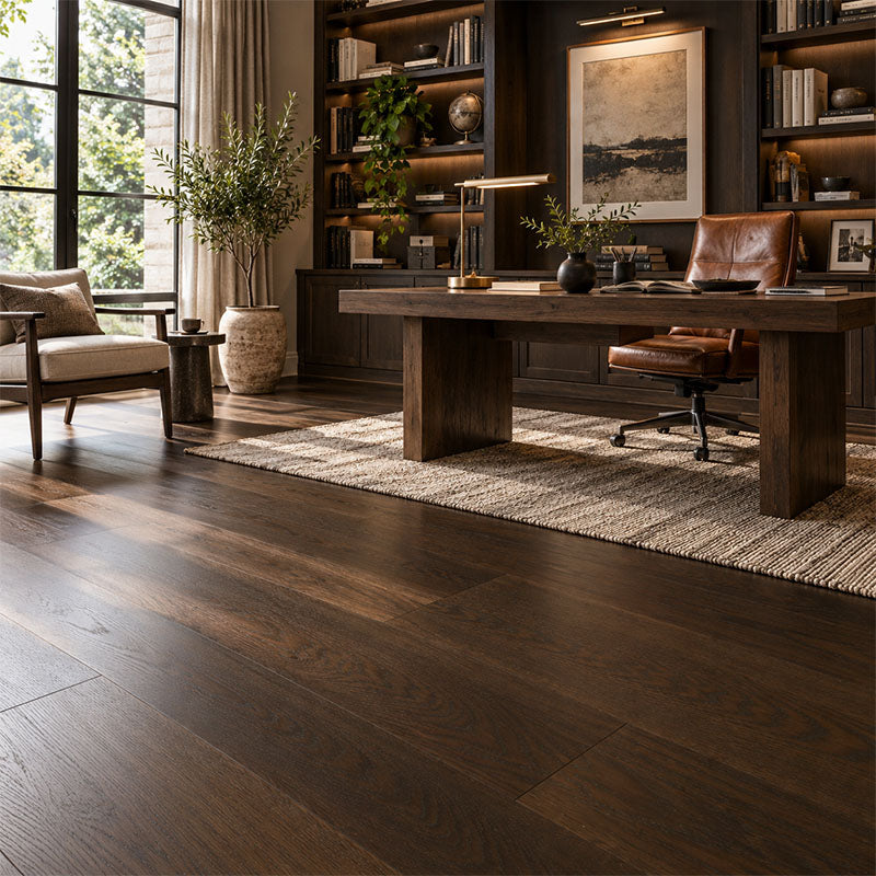 De Marque European Oak Engineered Flooring ABC Grade Wide Plank Copper Brown 2200x240x15/4mm