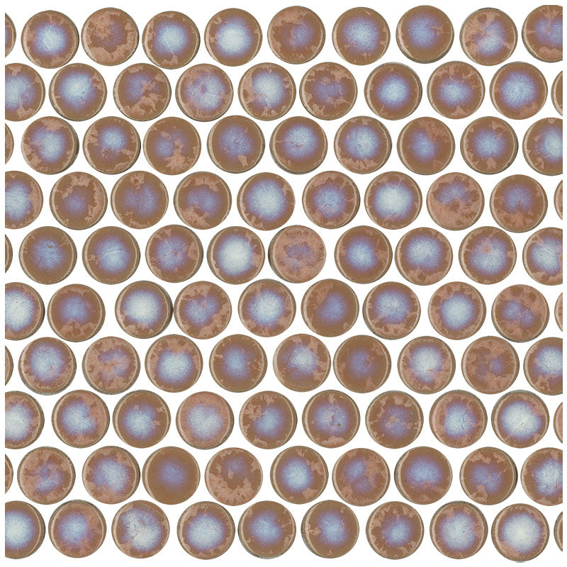 ORBIT GLOSS CORAL PENNY ROUND 20X20