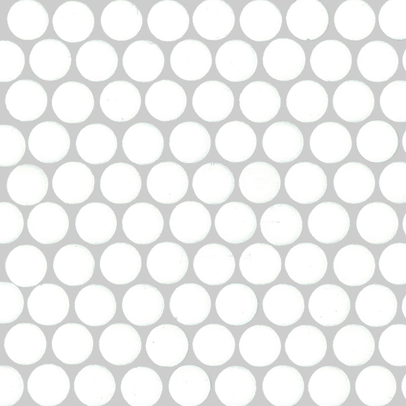 ORBIT SATIN WHITE PENNY ROUND 20X20