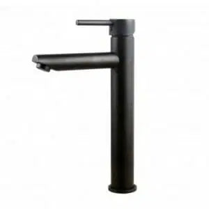 LUCID Round Black Tall Basin Mixer