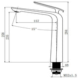 Esperia Chrome Tall Basin Mixer