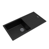 1000x500x200mm Black Arete Single Bowl Kitchen Sink