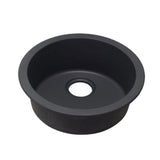 460mm Black Granite Single Bowl Kitchen Sink