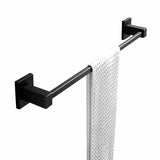 BLAZE Black Single Towel Rail 600mm