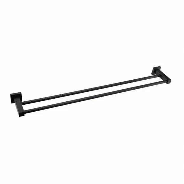 BLAZE Black Double Towel Rail 800mm