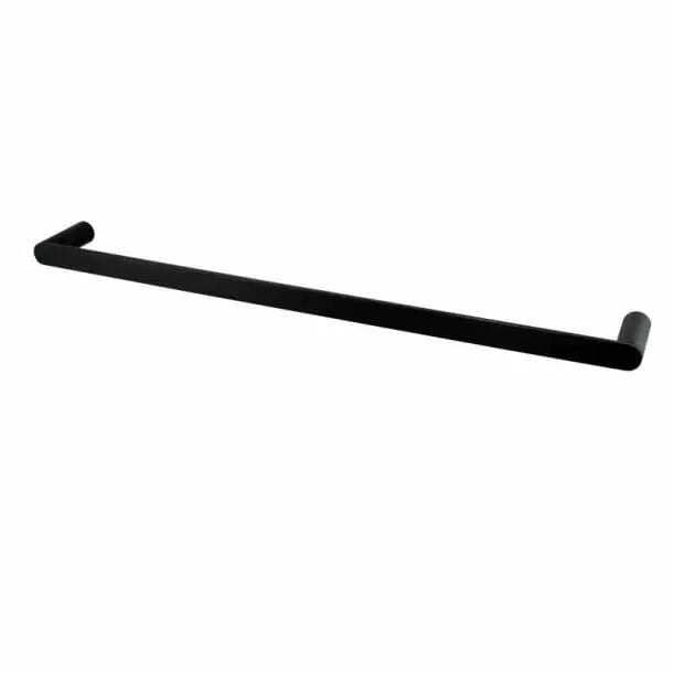 Rushy Black Single Towel Rail 800mm