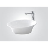 Solid Surface Basin Series Odessa Above Counter Gloss White 460x460x165mm