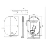 LED Oscar Mirror 900x600mm